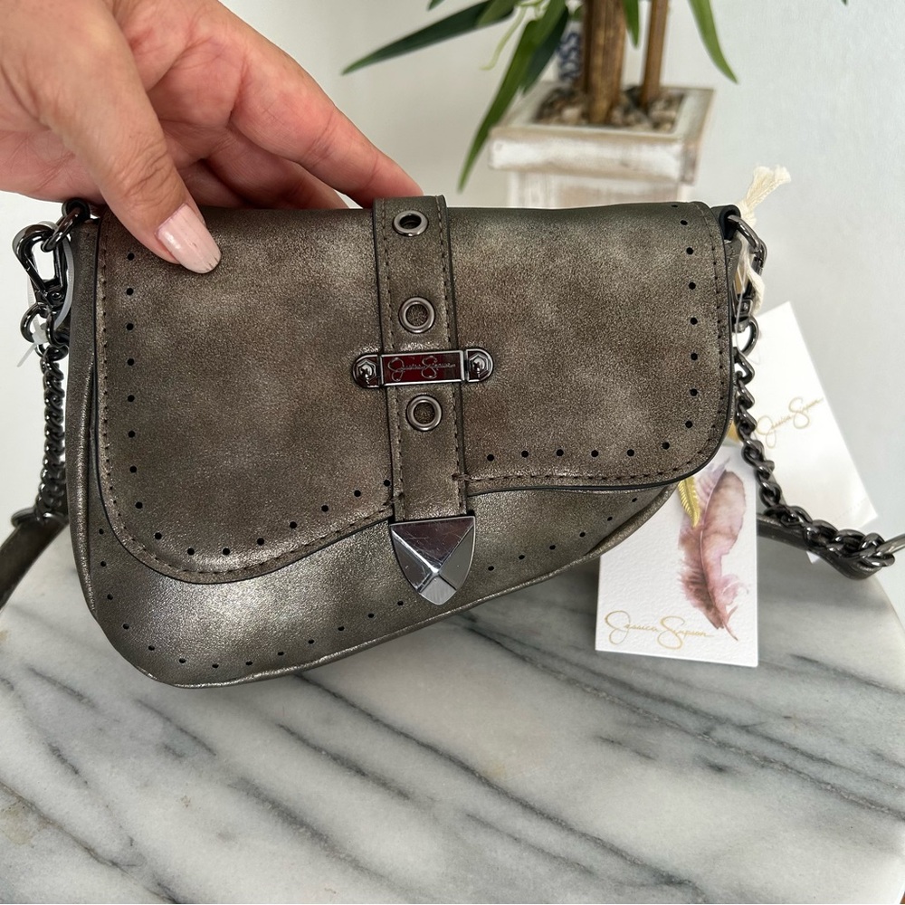 JESSICA SIMPSON PURSE CROSSBODY Metallic Bag
